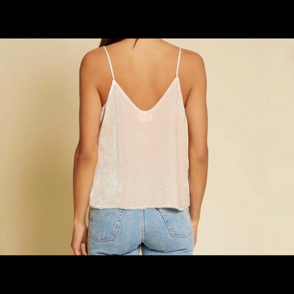 NATION Small soft pink velvet cami - Picture 2 of 8